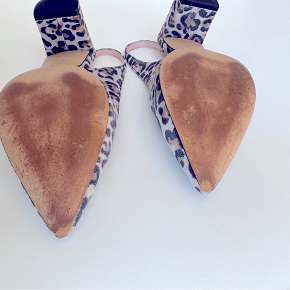 KATE SPADE NEW YORK Midge Leopard-Print Suede Slingback Pumps - Picture 13 of 13